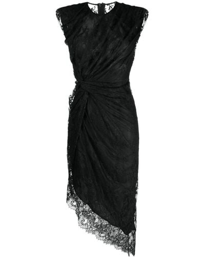 JNBY Asymmetric-hem Short-sleeve Dress - Black