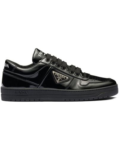 Prada Nappa Leather Padded Sneakers - Black