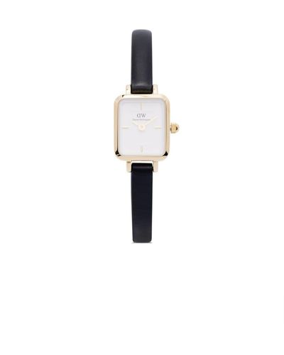 Daniel Wellington Reloj Quadro Mini de 18 mm - Blanco