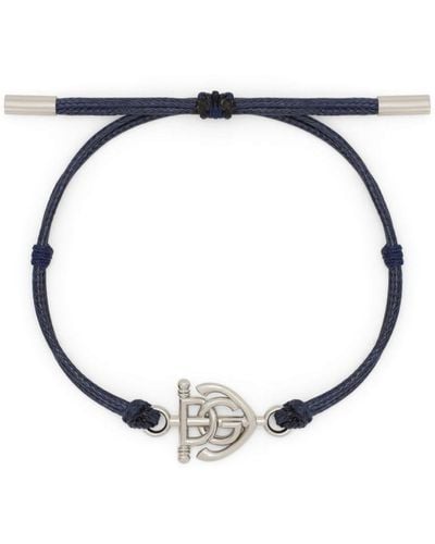 Dolce & Gabbana Marina Armband Met Logo - Blauw