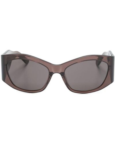 Balenciaga Transparent Geometric-frame Sunglasses - Grey