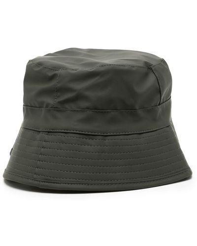 Rains Waterproof Logo-appliqué Bucket Hat - Green