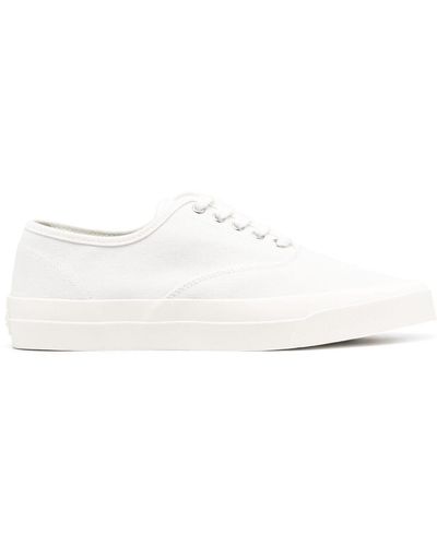 Maison Kitsuné Canvas Lace-up Sneakers - White