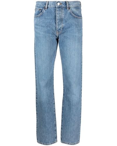 Jeanerica Rodeo High-waisted Straight-leg Jeans - Blue
