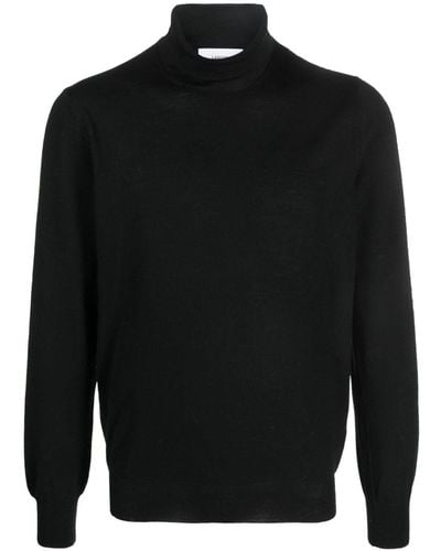 Lardini Roll-neck Knitted Jumper - Black