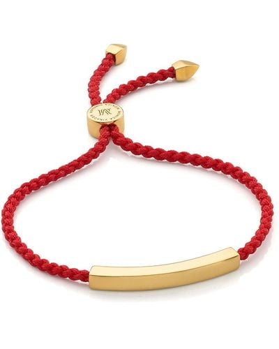 Monica Vinader Linear Cord Bracelet - Red