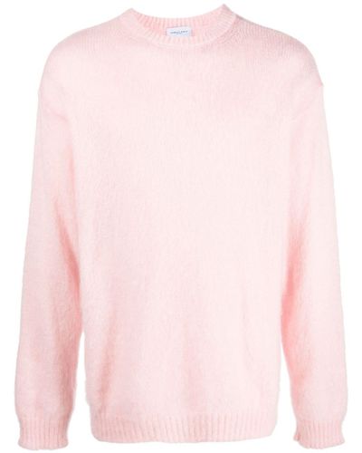 FAMILY FIRST Logo-patch Mohair-blend Sweater - Pink