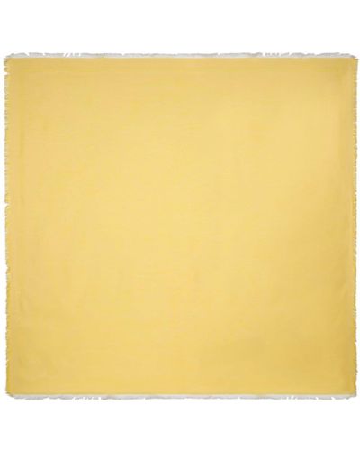 Etro Paisley-jacquard Cotton Scarf - Yellow
