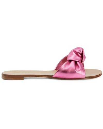 Giuseppe Zanotti Aycha Knot-detailing Flat Sandals - Pink