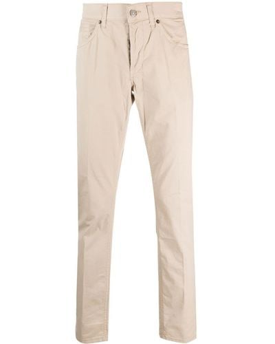 Dondup Low-rise Straight-leg Jeans - Natural