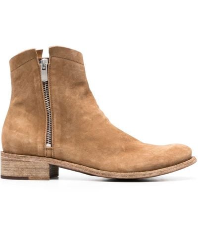 Officine Creative Oliver Sigaro Suede Ankle Boots - Brown