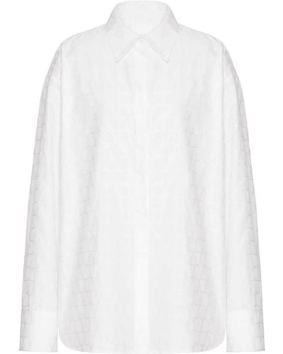 Valentino Garavani Toile Iconographe Jacquard Shirt - White