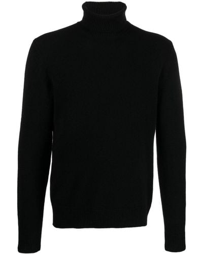 Ralph Lauren Purple Label Roll-neck Long-sleeve Cashmere Sweater - Black