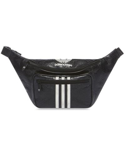 Balenciaga X Adidas Trefoil-logo Belt Bag - Black