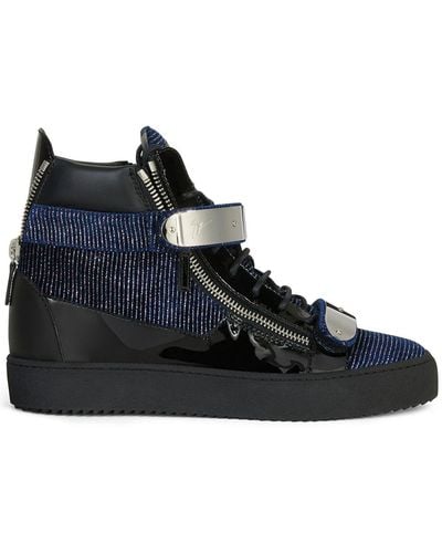 Giuseppe Zanotti Coby High-Top-Sneakers - Blau