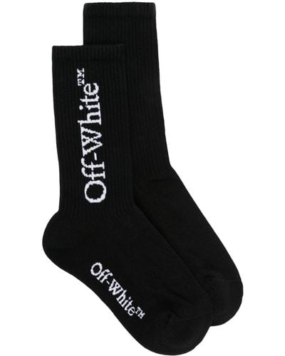 Off-White c/o Virgil Abloh Jacquard-logo Socks - Black