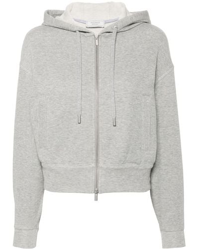 Peserico Hoodie aus Jersey - Grau