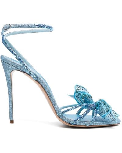 Casadei Julia Orchidea 100mm Sandals - Blue