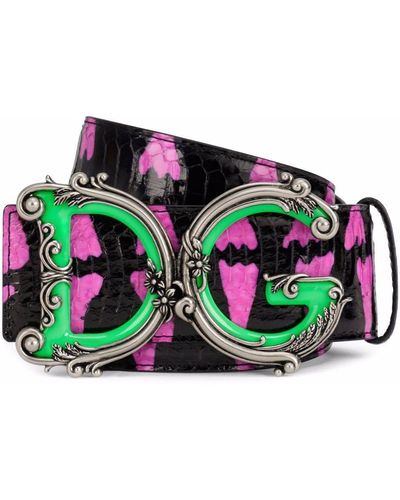 Dolce & Gabbana フィリグリー ベルト - ピンク