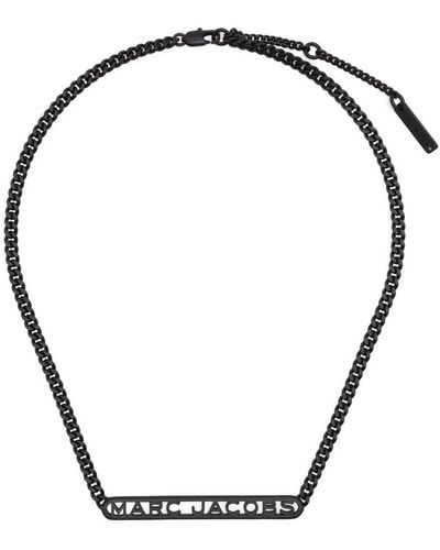 Marc Jacobs Logo Dtm Chain Necklace - Metallic