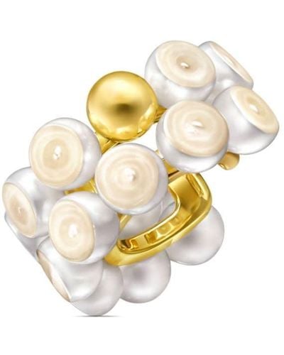 Tasaki 18kt M/G Sliced Sphere Ear Cuff aus Gelbgold mit Perle - Mettallic