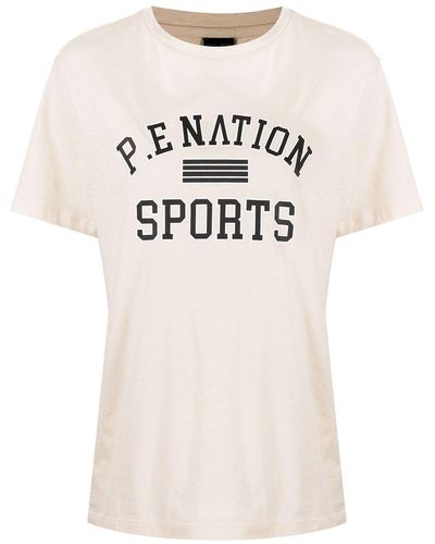 P.E Nation T-shirt à logo imprimé - Neutre