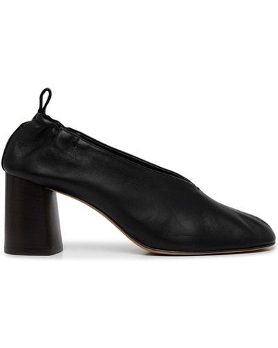 3.1 Phillip Lim Nadia Elasticated Leather Court Shoes - Black