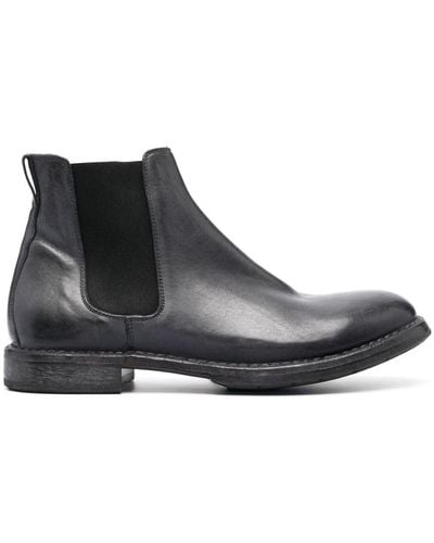 Moma Tronchetto Leather Boots - Black