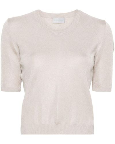 Moncler Pullover mit kurzen Ärmeln - Weiß