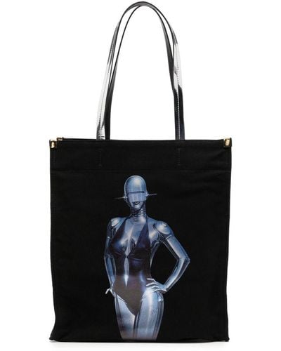 Stella McCartney X Sorayama Graphic-print Tote Bag - Black
