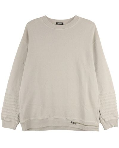 Undercover Zipped Cotton Sweatshirt - Natural