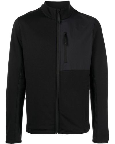 Aztech Mountain Paneled Full Zip Sweater - Black