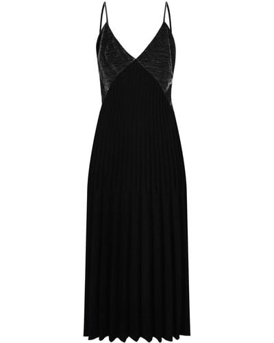 Proenza Schouler Wren Pleated Midi Dress - Black