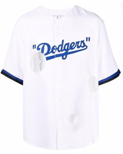 Off-White c/o Virgil Abloh オフホワイト La Dodgers カットアウトシャツ - ブルー