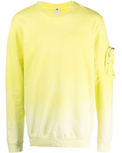 Premiata Logo-print Stretch-cotton Sweatshirt - Yellow