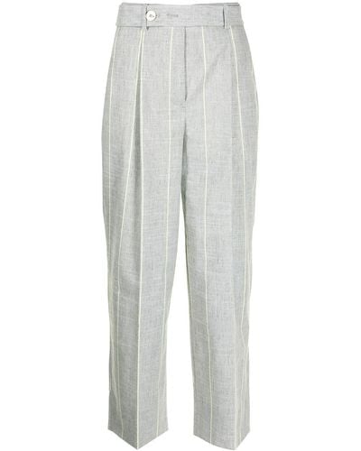Lorena Antoniazzi High-waisted Cropped Pants - Grey