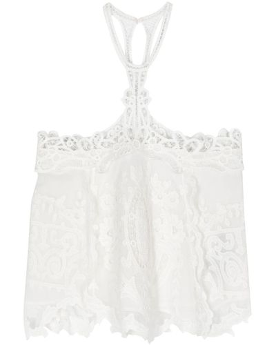 Isabel Marant Vannel Broderie-anglaise Tank Top - White