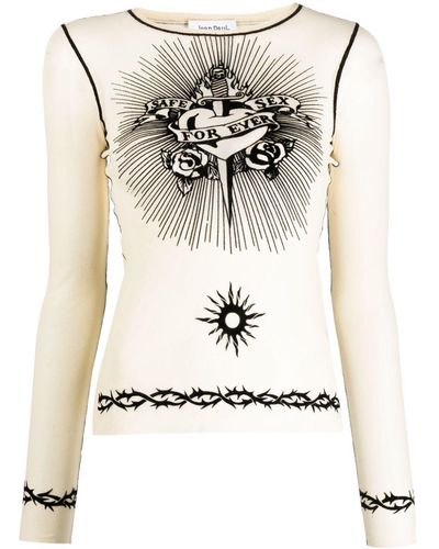 Jean Paul Gaultier Camiseta con estampado Trompe L'oeil - Neutro
