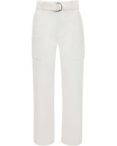 JW Anderson Wide-leg Cargo Trousers - White
