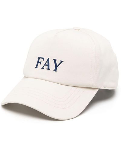 Fay Embroidered-logo Baseball Cap - Natural
