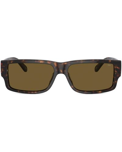DIESEL 0dl2003 Rectangle-frame Sunglasses - Brown