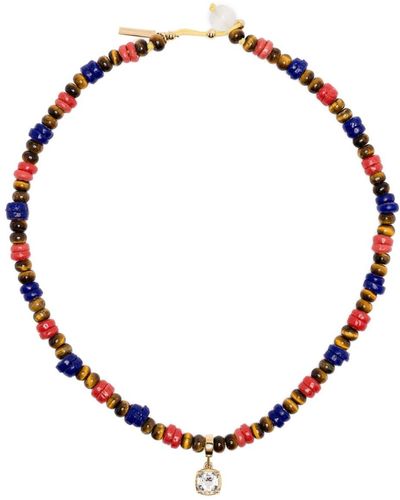 Wales Bonner Dream Halskette mit Perlen - Mettallic