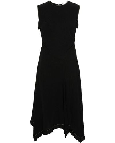 Acne Studios Ruched-detailing Midi Dress - Black