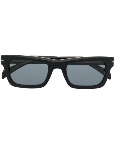 David Beckham Tinted Rectangle-frame Sunglasses - Black