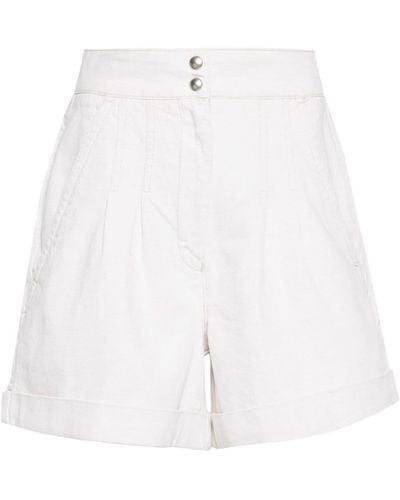 IRO Shorts con pinzas - Blanco