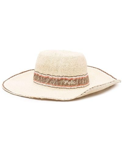Polo Ralph Lauren Embroidered Straw Hat - Natural