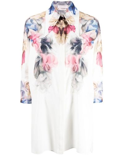 Saiid Kobeisy Floral-print Shirt - White