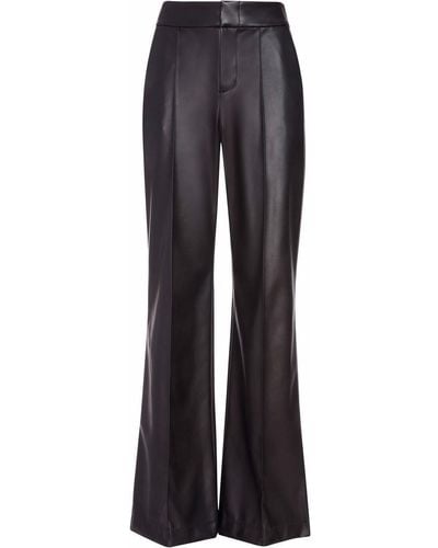 Alice + Olivia Dylan High-waisted Wide Trousers - Black