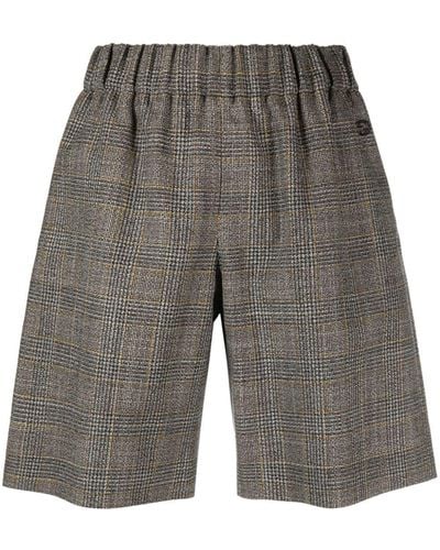 Gucci Shorts Prince of Wales - Gris