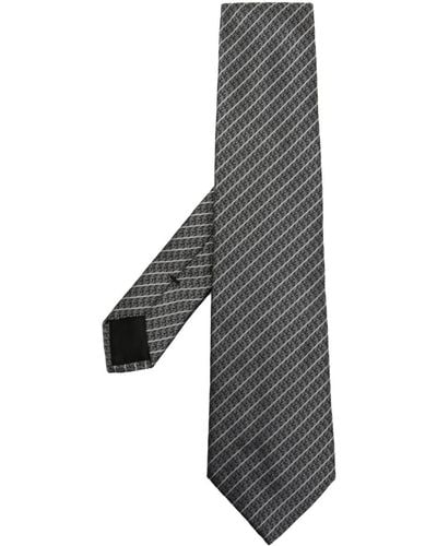 Givenchy Abstract-print Silk Tie - Gray